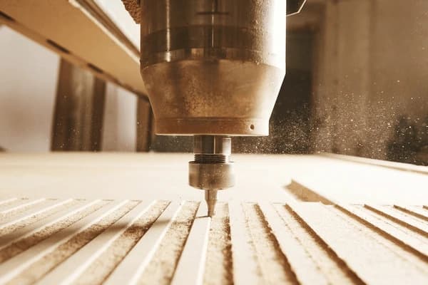 CNC router in action at the HoutWorks workshop